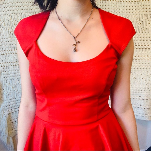 Red Peplum Dress by Bebe ❣️ - Picture 3 of 7